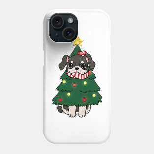 Bulldog Christmas Tree Phone Case