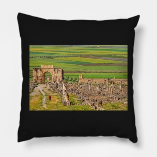 Triumphal Arch & Town, Volubilis Pillow