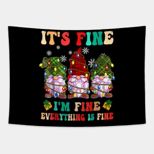 Its Fine Im Fine Everything Is Fine Christmas Tapestry