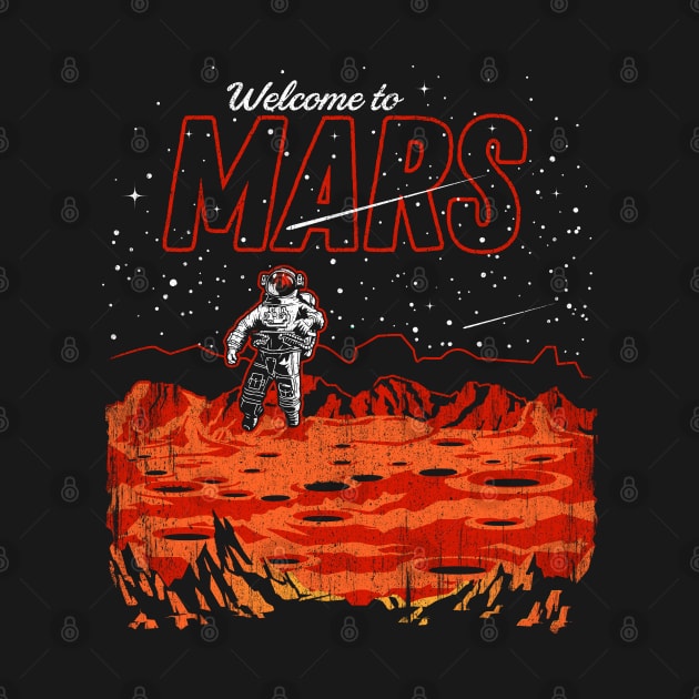 Welcome to Mars greetings from postcard by opippi