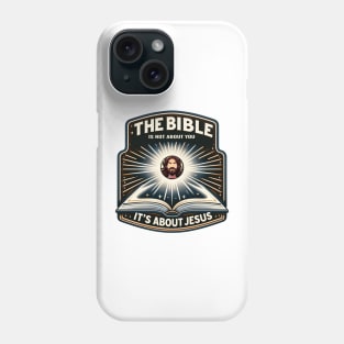 Radiant Scripture Emblem - Christ at the Heart of the Bible Phone Case