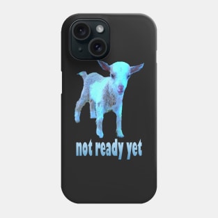 Severance Goat Not Ready Yet in Blue Phone Case