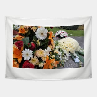 Paris Fall Flowers Tapestry