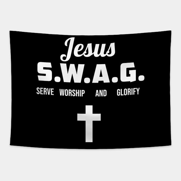 Jesus swag Tapestry by Periaz