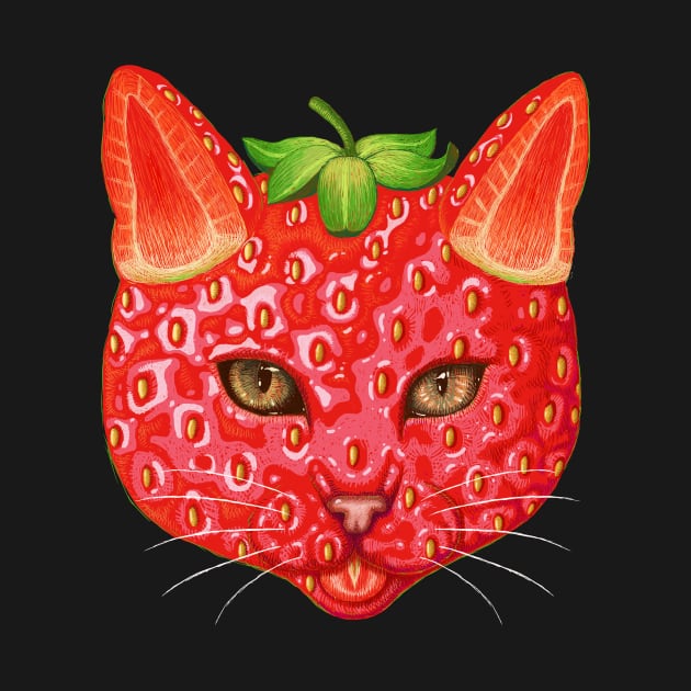 strawberry cat by makapa