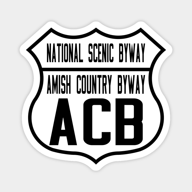 Amish Country Byway National Scenic Byway route shield Magnet by nylebuss