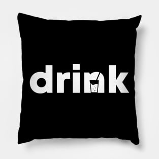 Drink Wordmark Pillow