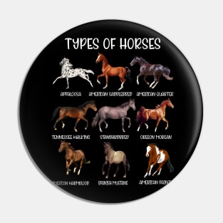 Types Of Horses, Horse Breed, Horseback Riding Pin