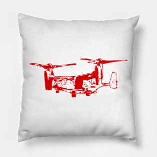 Bell Boeing V-22 Osprey - Red Design Pillow