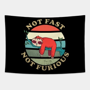 Not Fast Not Furious Sloth, Funny Sloth Gift idea Tapestry