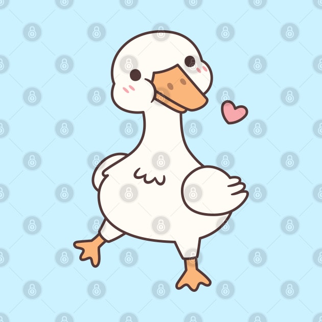 Cute Happy Goose Waddling by rustydoodle