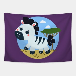 Baby Zebra Tapestry