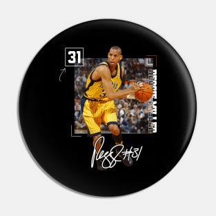 Reggie Miller Choke Sign Basketball Legend Signature Vintage Retro 80s 90s Bootleg Rap Style Pin