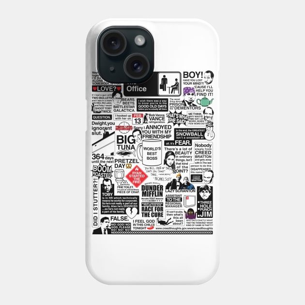 Wise Words From The Office - The Office Quotes (Variant) Phone Case by huckblade