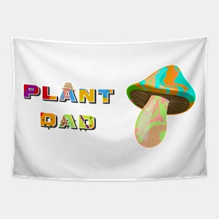 Funny Plant Dad Shrooms Design Tapestry