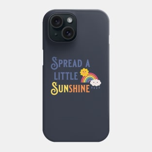 Spread a little Kawaii Sunshine with Rainbow Sun and Cloud Phone Case