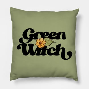 Green Witch Pillow