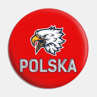 Polska poland design t-shirt Pin