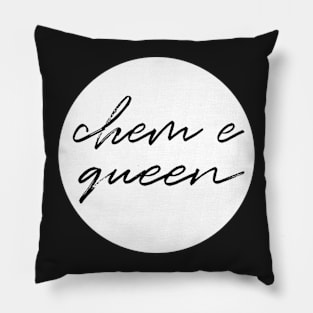 white chem e queen Pillow