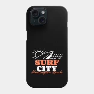 Surf City Huntington Beach USA Phone Case