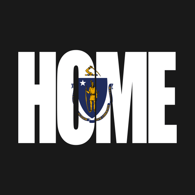 Massachusetts Home - State Flag by DonDota