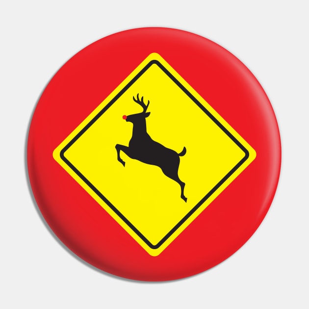 Rudolph Crossing Pin by KatieBuggDesigns