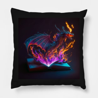 Reading is Magic - Dragon Fantasy Pillow