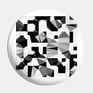 8bit black and white abstract Pin