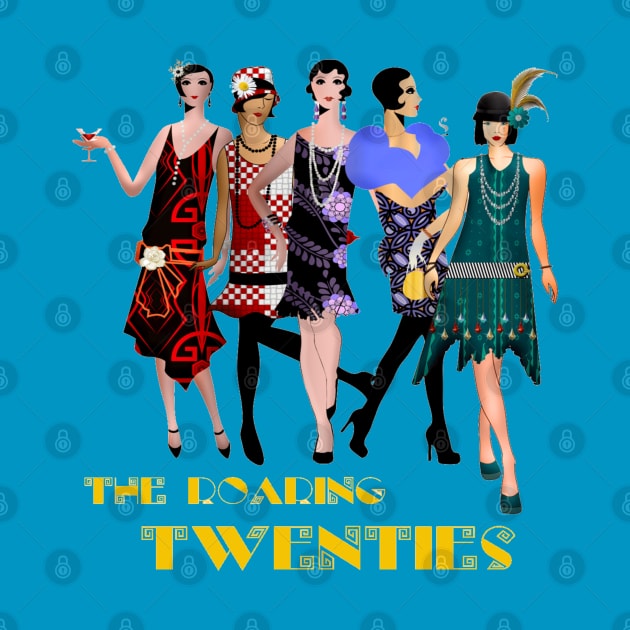 The Roaring Twenties Flapper Girls by STYLISH CROWD TEES