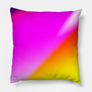 Blue pink yellow art Pillow