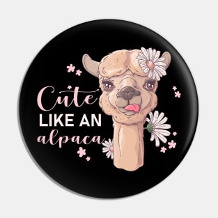 Cute Alpaca Quote Pin