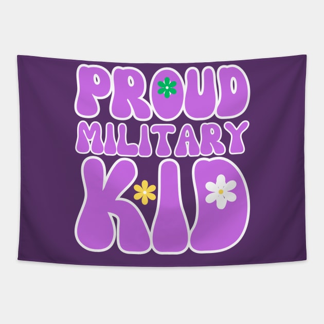 PROUD MILITARY KID Tapestry by Lolane