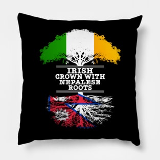 Irish Grown With Nepalese Roots - Gift for Nepalese With Roots From Nepal Pillow