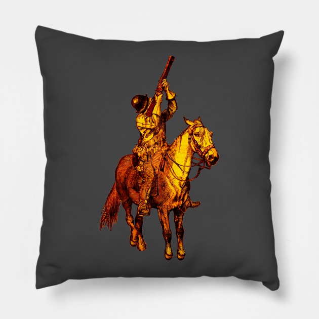 Horse Musket Pillow by nineshirts