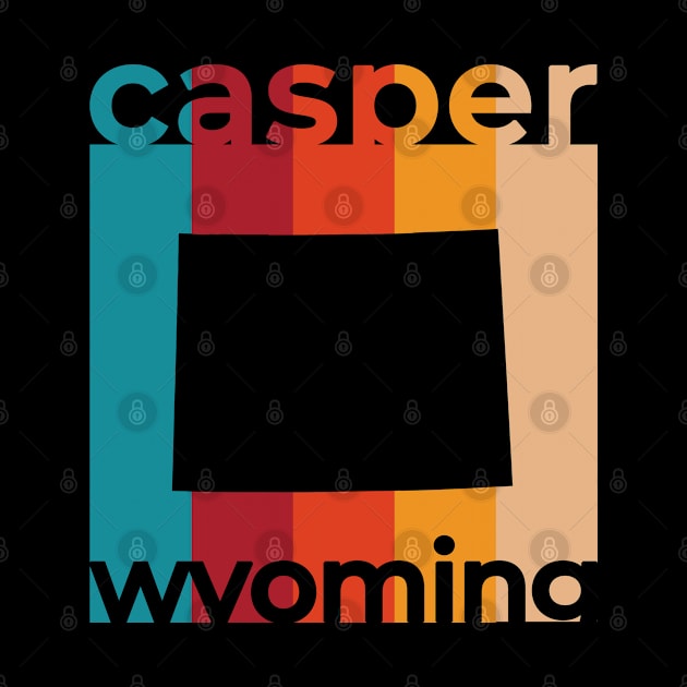 Casper Wyoming Retro by easytees