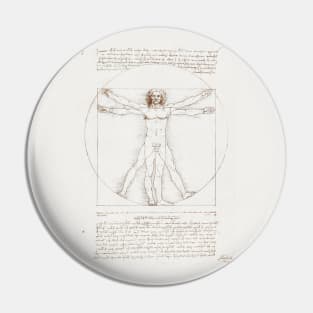 Vitruvian Man by Leonardo Da Vinci Pin