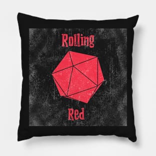 Rolling Red Dice Pillow