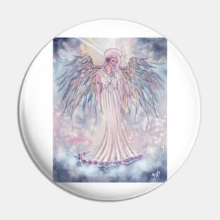 Light above heavenly angel by Renee Lavoie Pin