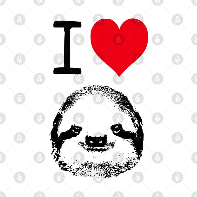 I Love Sloths by wanungara