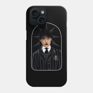 wednesday likes black Phone Case