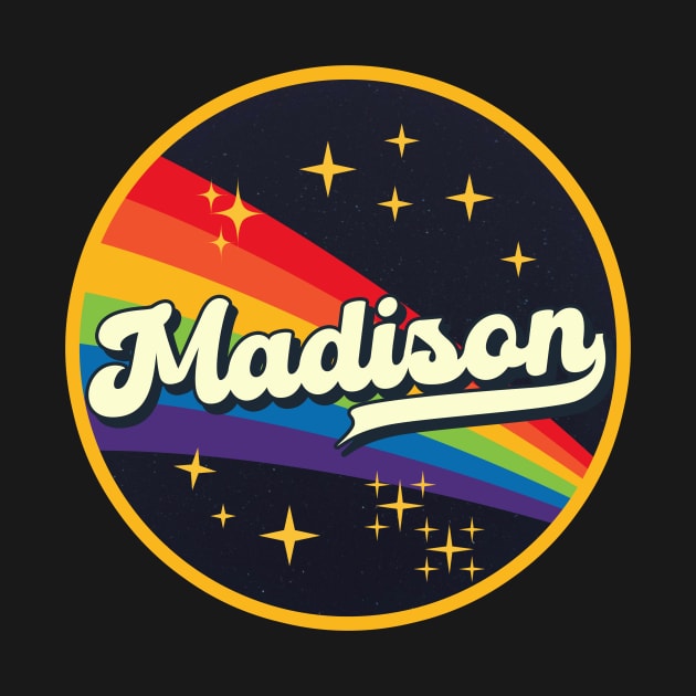 Madison // Rainbow In Space Vintage Style by LMW Art