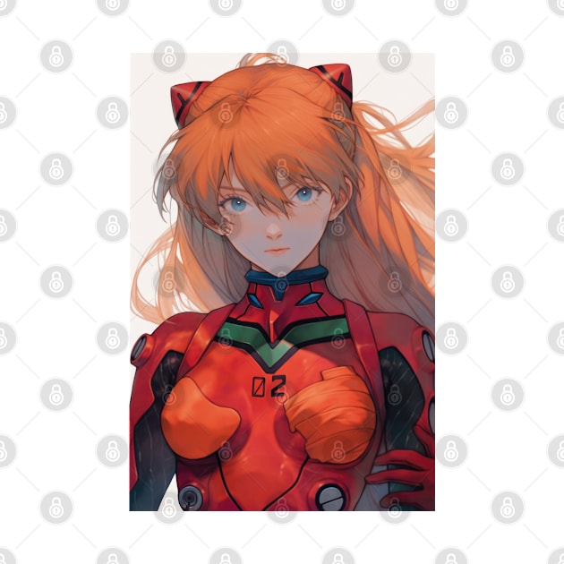 Asuka Langley Soryu - Evangelion Art by Zalbathira