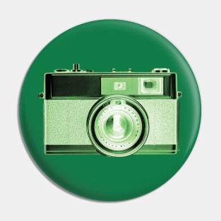 Green - Vintage 1960s Rangefinder Camera Pin