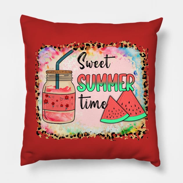 Sweet Summer Time Pillow by O2Graphic