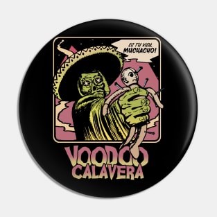 Voodoo Calavera Pin