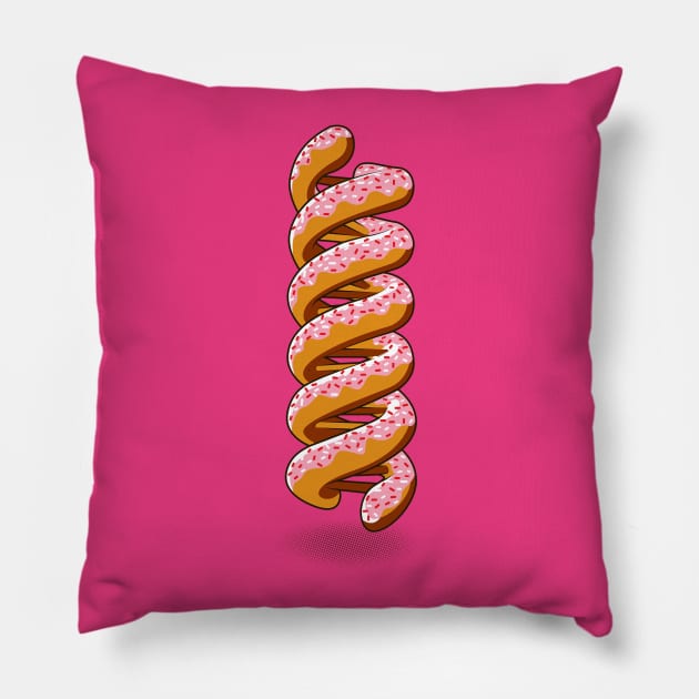 Donut DNA Pillow by Droidloot