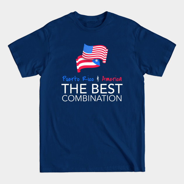 Disover Puerto Rican American Design for Boricua USA Fans - Puerto Rico - T-Shirt