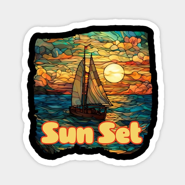 sun set Magnet by Pixy Official