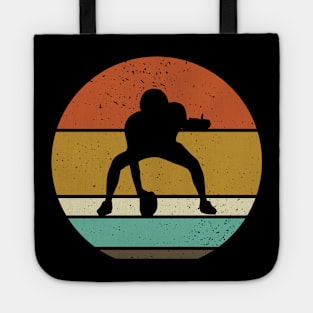 American Football Retro Sunset Sport Design Tote