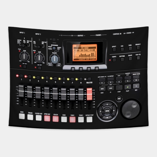 Audio Mixer Tapestry by Adatude